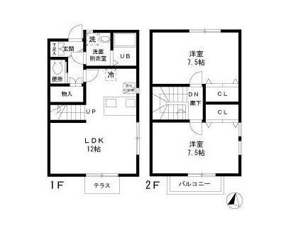 ベルジュ田園調布B棟の間取り