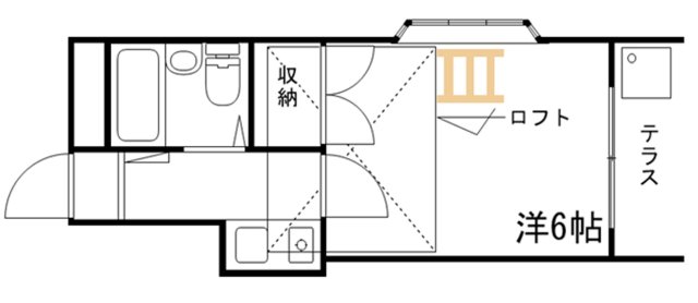 【姫路市飾磨区今在家のアパートの間取り】