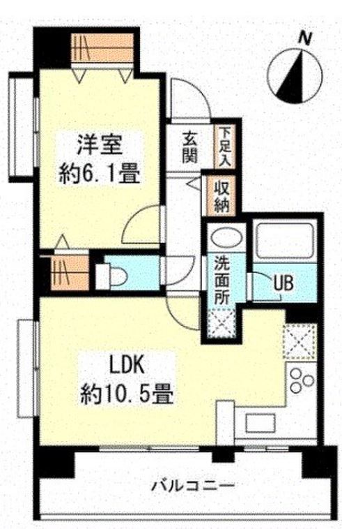 リバーレ自由が丘の間取り