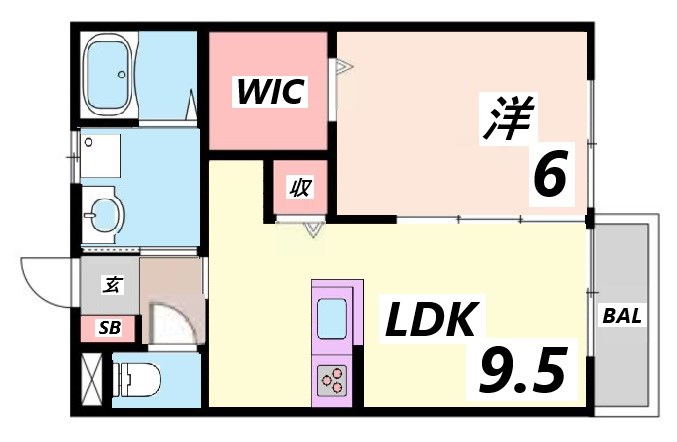 テラスアルブールの間取り