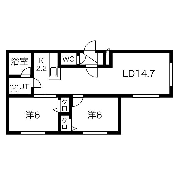 プルミエール山鼻南の間取り