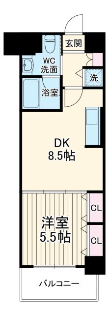 プラウランド堀田の間取り