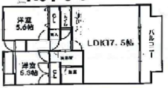 神戸市西区竜が岡のマンションの間取り