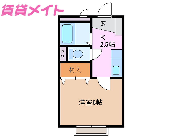 リッツ白梅２の間取り