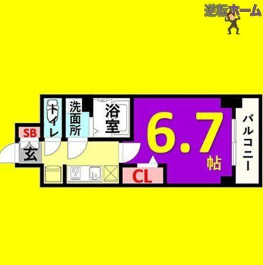 名古屋市千種区仲田のマンションの間取り