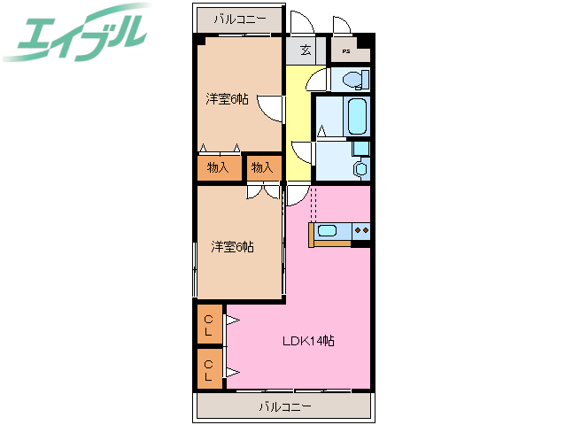 マイタウン松阪の間取り