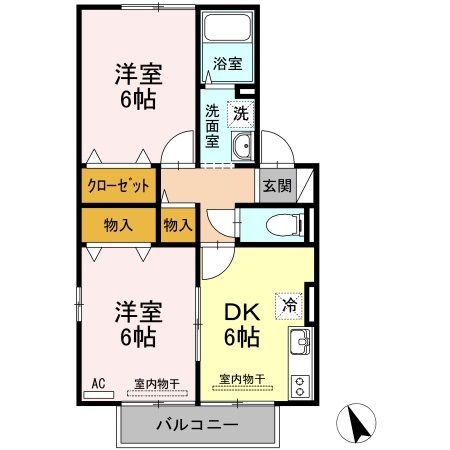 ＪＵＮ　ＨＯＵＳＥII　B棟の間取り