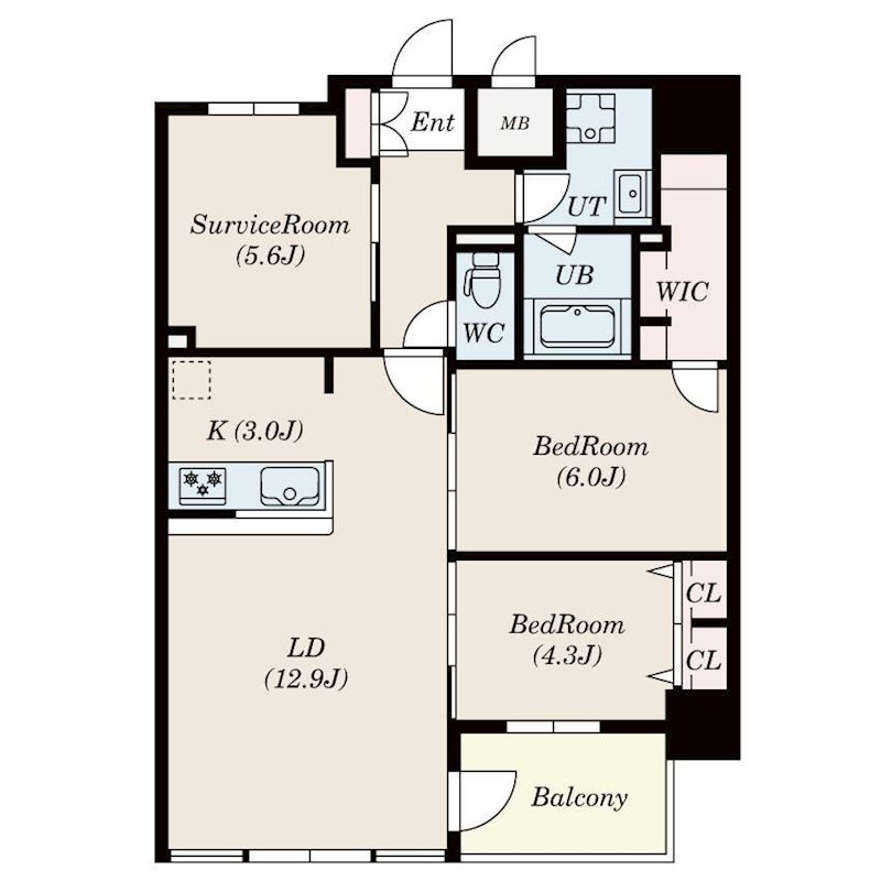 S-RESIDENCE伊都Attirantの間取り