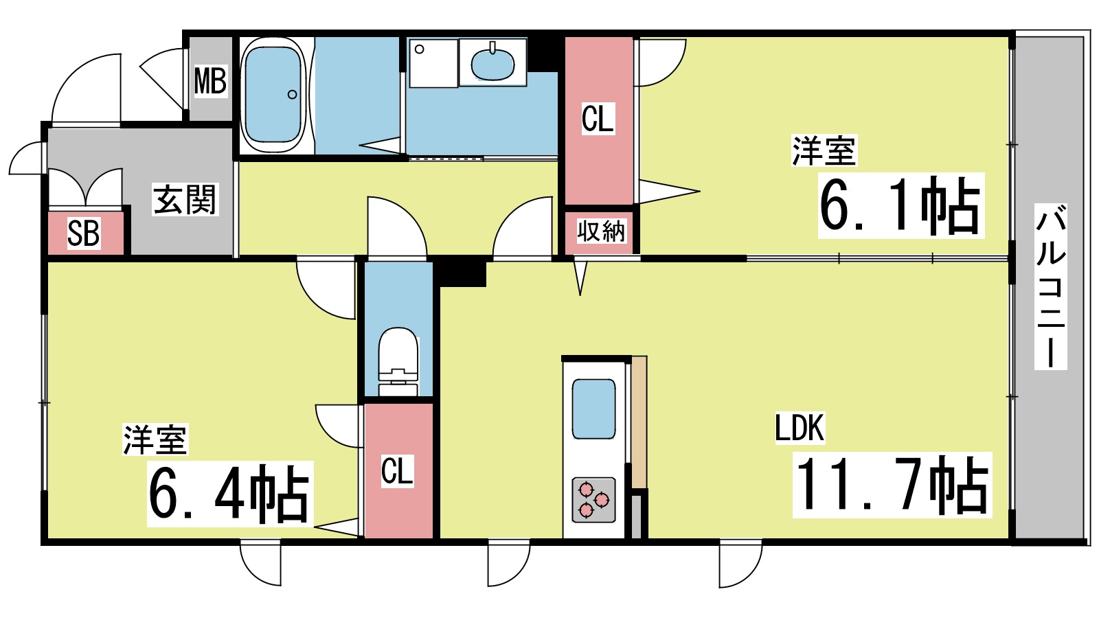 べレオ天城の間取り