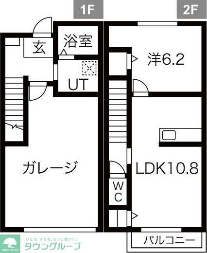 我孫子市南新木のアパートの間取り