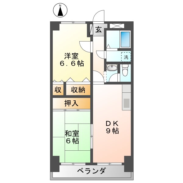 サンキャッスルIIの間取り