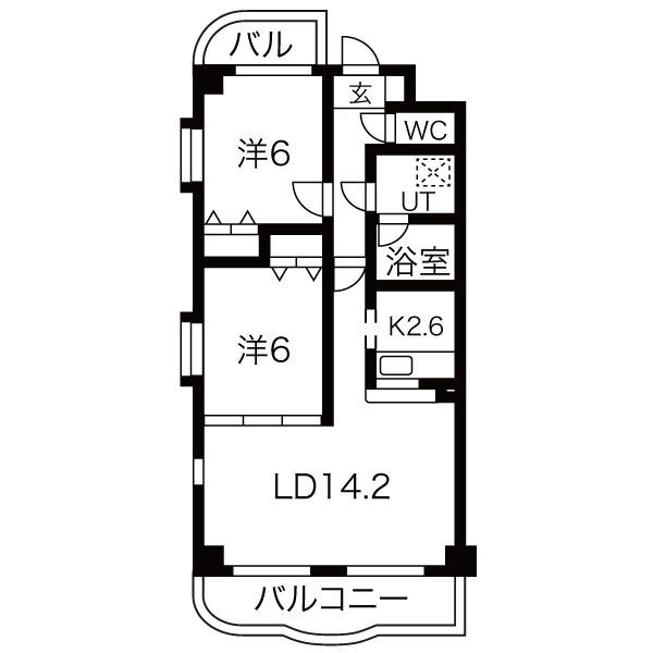 セントレア余野の間取り