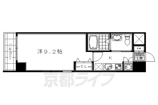 Ｙ・ｓ　Ｆｌａｔｓ　西陣の間取り