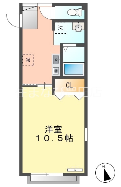 コーポミノワ貝津の間取り