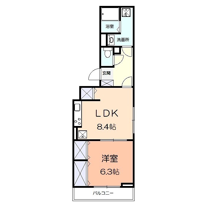 Ｄ-room寒川の間取り