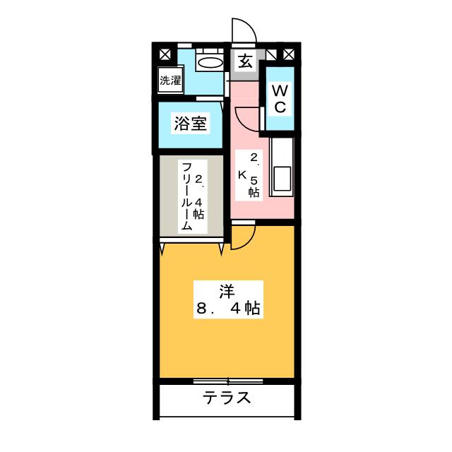 Ａｐａｒｔｍｅｎｔ　ＮＡＫＡＹＡの間取り