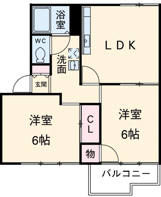 神奈川県相模原市中央区上矢部２（アパート）の賃貸物件の間取り