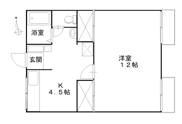 フラワーハイムの間取り