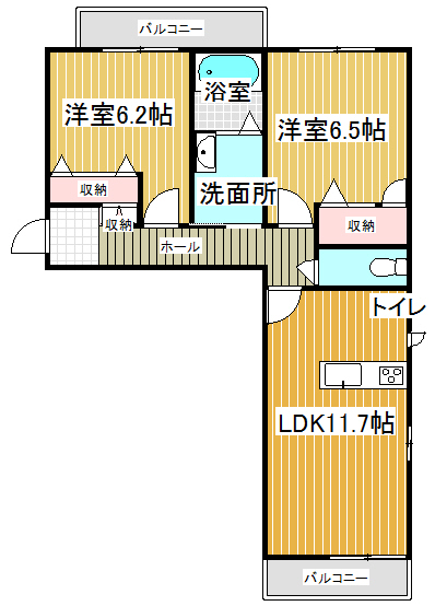 プロスペラールIの間取り