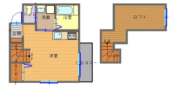 アメニティー東小島の間取り