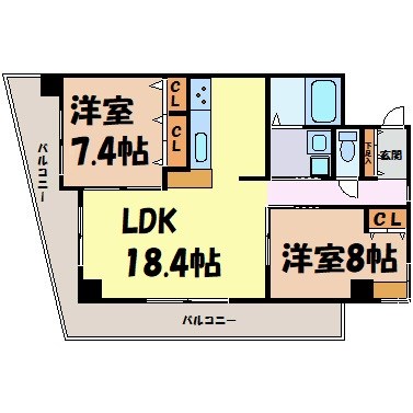 ベルドミール橘の間取り