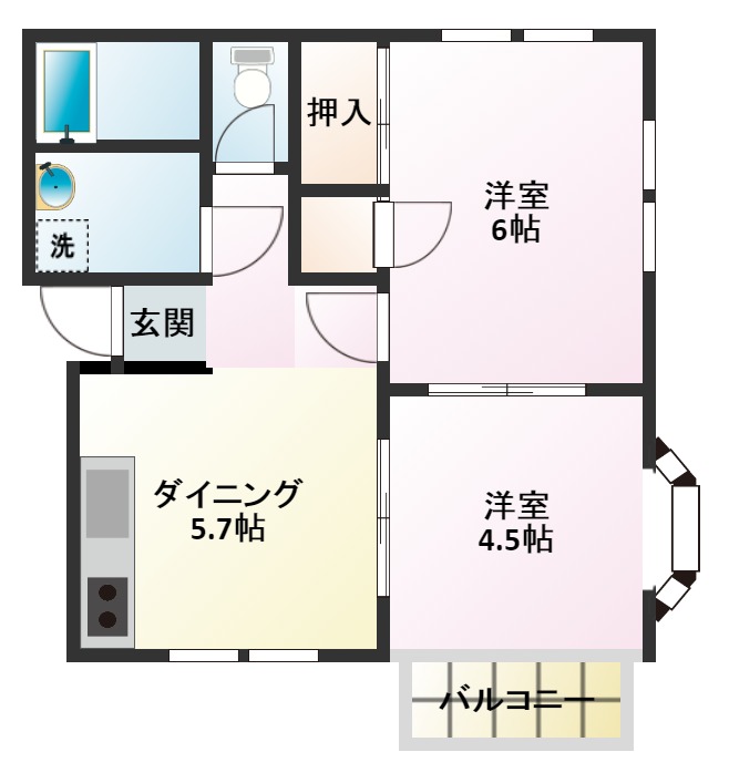 シーサイドハイツの間取り