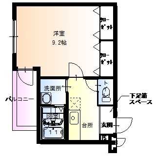 フジパレス諏訪ノ森I番館の間取り