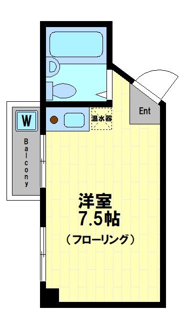 新宿区西新宿のマンションの間取り