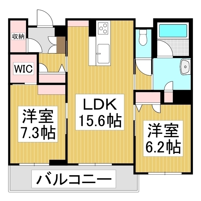 シャーメゾンステージ筑摩の間取り