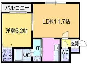 札幌市中央区北十二条西のマンションの間取り