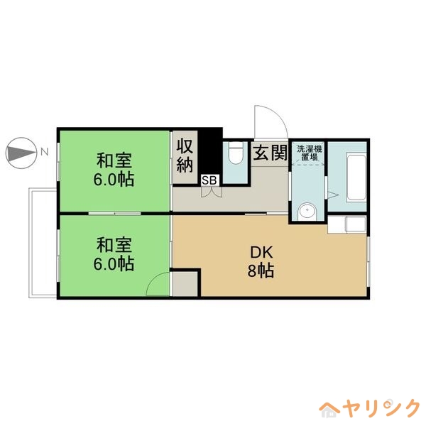 リビエール川北の間取り