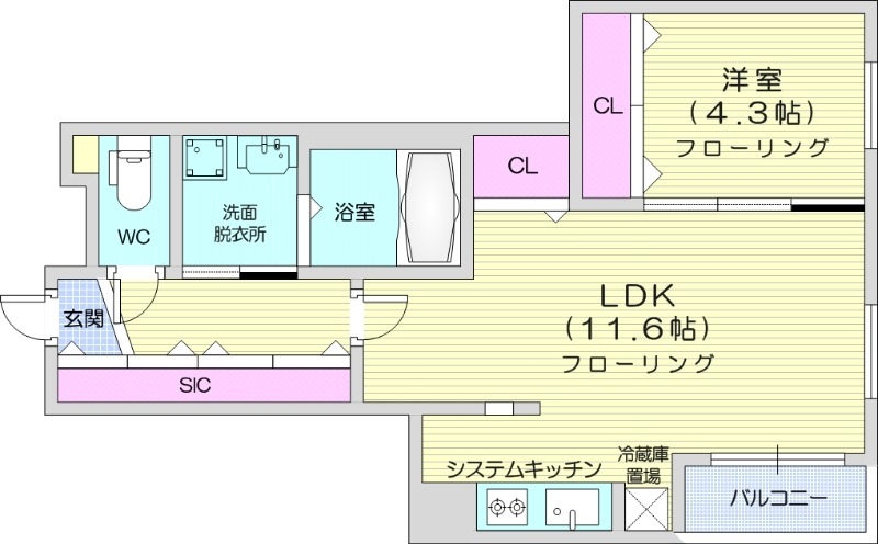 S-RESIDENCE元町alectraの間取り