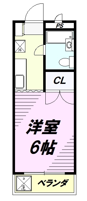 八王子市片倉町のマンションの間取り