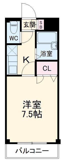 アルファコート名南の間取り