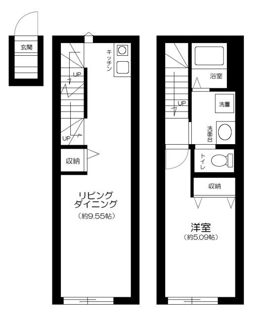 サザンロード飛田給の間取り