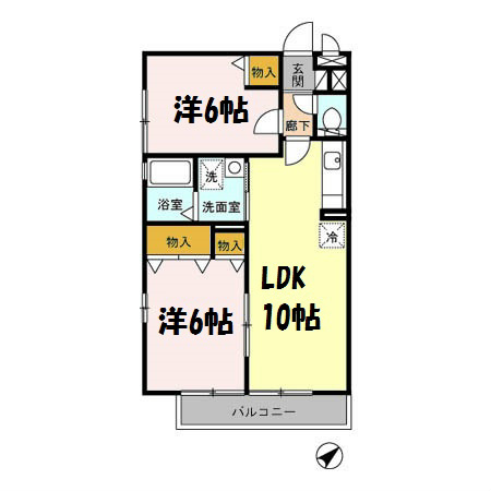 ヴィオレシャトーの間取り