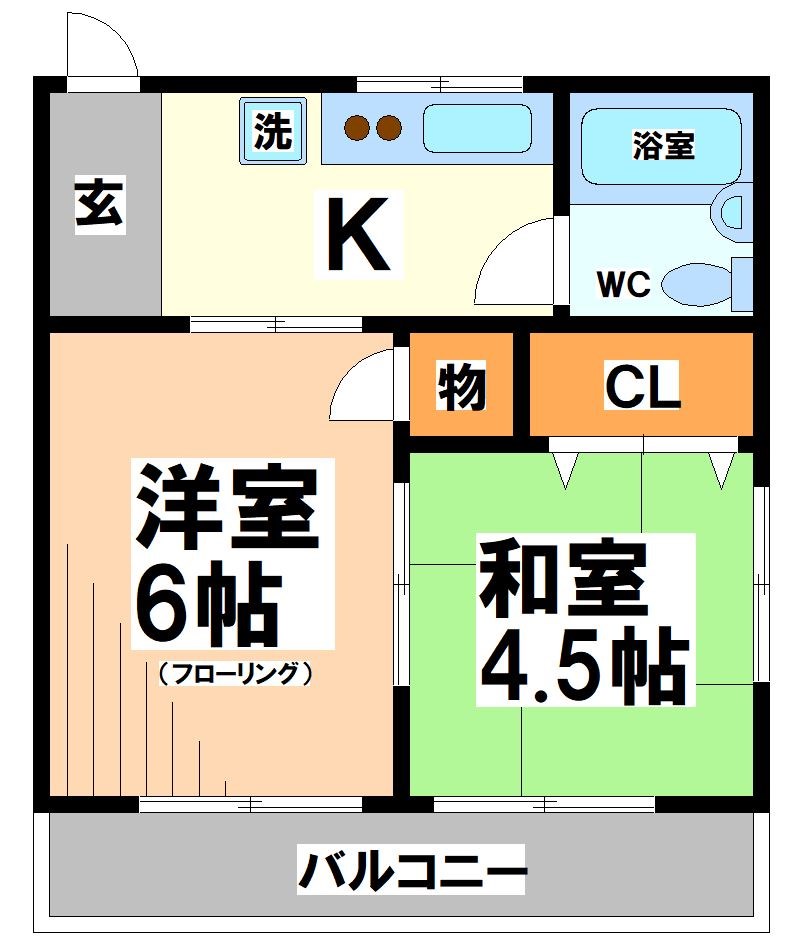 杉並区和泉のマンションの間取り