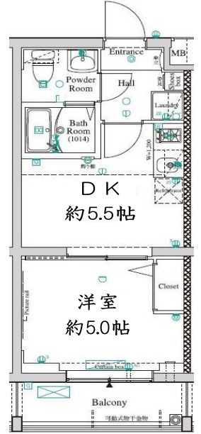 ベルシード板橋蓮根アンベリールの間取り