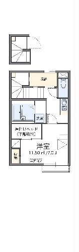 レオパレスパワーハウスの間取り