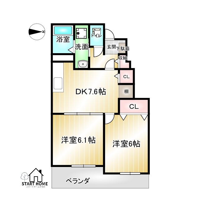 メゾンＴＡＫＥの間取り