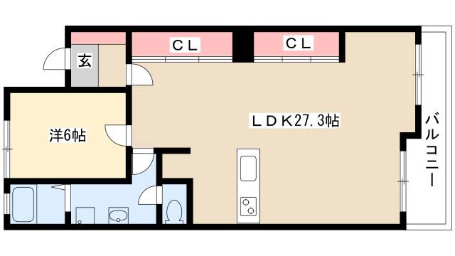 OCEAN　61の間取り