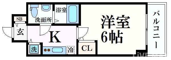 S-RESIDENCE北浜の間取り