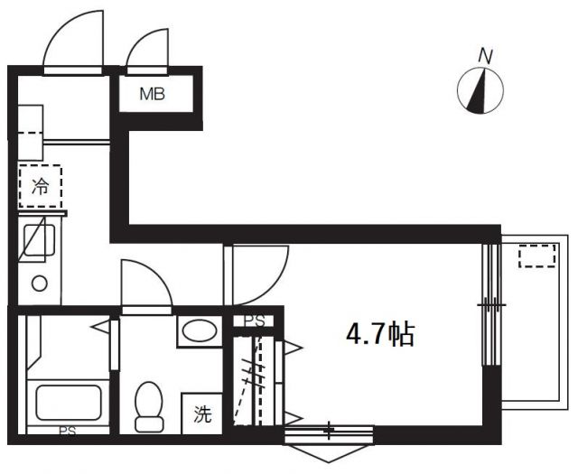 ミュオン北千住の間取り