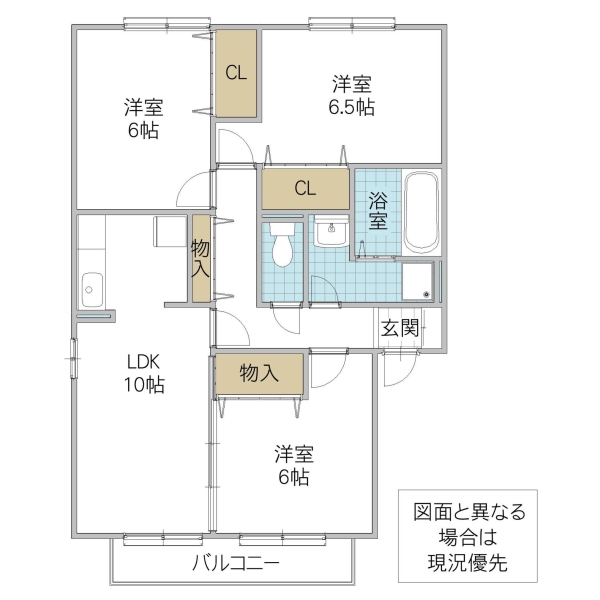 クレーベル　Iの間取り