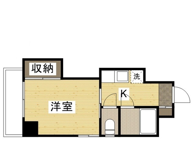 呉市中通のマンションの間取り