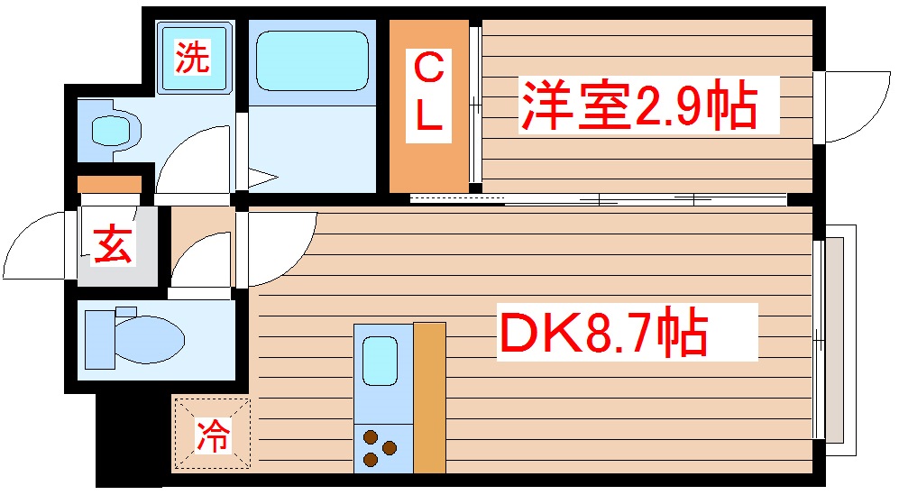 グリチネ石名坂の間取り