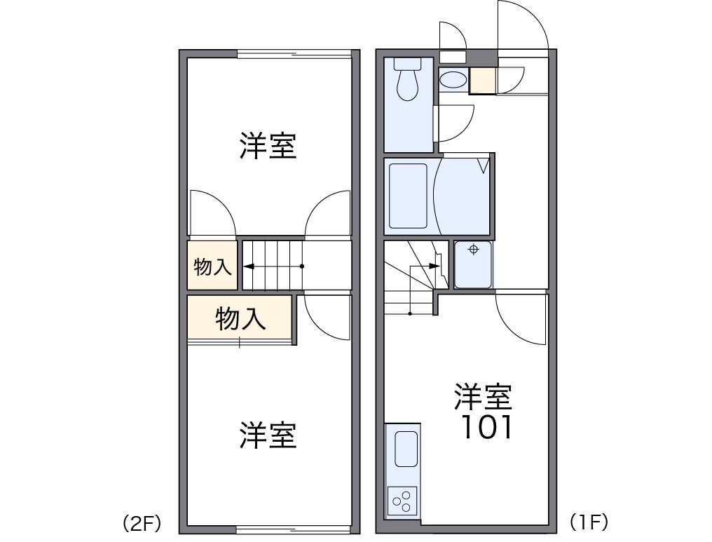 熊谷市石原のアパートの間取り