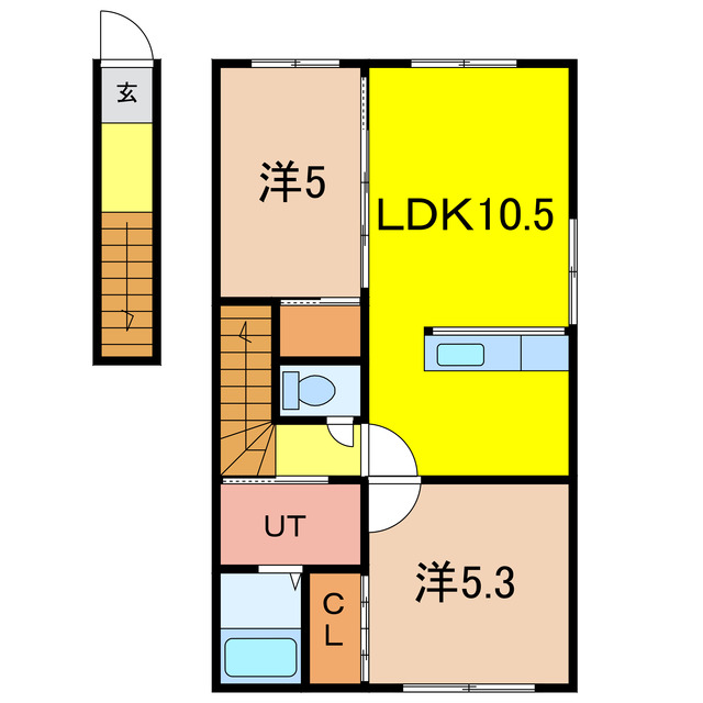 豊岡13-3APの間取り