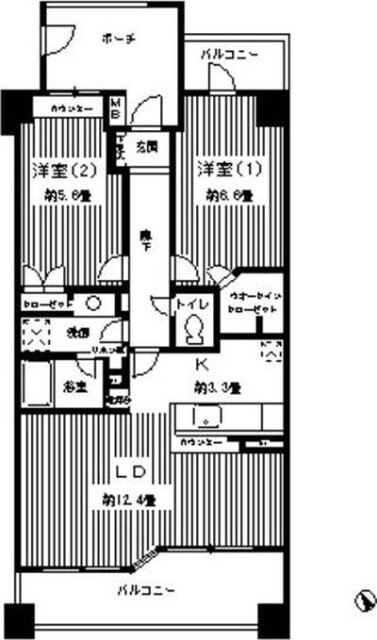 グライユール横浜の間取り