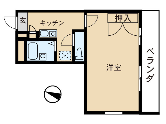 トライアングルの間取り